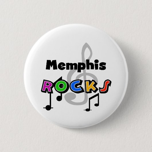 Memphis-Felsen Button (Vorderseite)