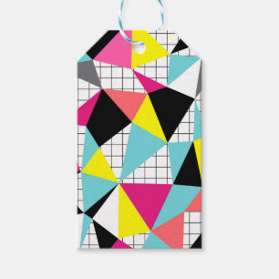 Memphis, geometrische Formen Geschenkanhänger