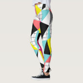 Memphis, geometrische Formen Leggings (Links)