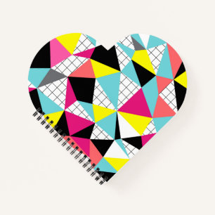 Memphis, geometrische Formen Notizblock