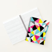 Memphis, geometrische Formen Notizblock (Innenseite)