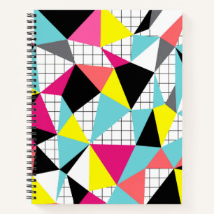Memphis, geometrische Formen Notizblock