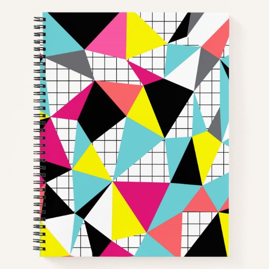 Memphis, geometrische Formen Notizblock (Vorderseite)