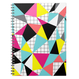 Memphis, geometrische Formen Notizblock