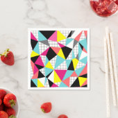 Memphis, geometrische Formen Serviette (Beispiel)