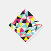 Memphis, geometrische Formen Serviette (Ecke)