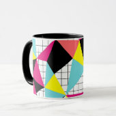Memphis, geometrische Formen Tasse (Vorderseite Links)