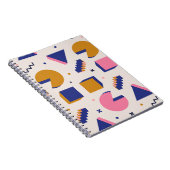 Memphis Geometry: Mode der 90er-Jahre nahtlos Notizblock (Rechte Seite)