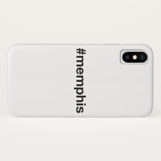 MEMPHIS Hashtag Case-Mate iPhone Hülle (Rückseite (Horizontal))