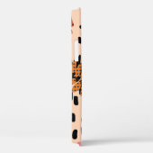 Memphis Herbstlaub und Blätter mit Geomet Case-Mate iPhone Hülle (Rückseite / Rechts)