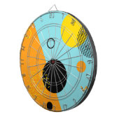 Memphis, Hipster, trendy, coole Illustrationskunst Dartscheibe (Vorderseite rechts)