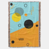 Memphis, Hipster, trendy, coole Illustrationskunst Decke (Vorderseite Vertikal)