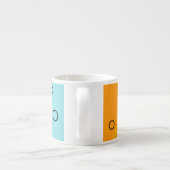 Memphis, Hipster, trendy, coole Illustrationskunst Espressotasse (Rückseite)