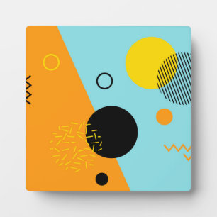 Memphis, Hipster, trendy, coole Illustrationskunst Fotoplatte