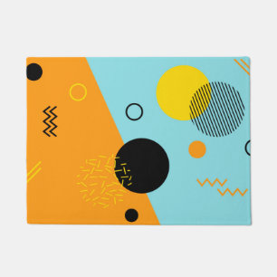 Memphis, Hipster, trendy, coole Illustrationskunst Fußmatte