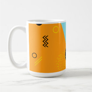 Memphis, Hipster, trendy, coole Illustrationskunst Kaffeetasse