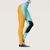 Memphis, Hipster, trendy, coole Illustrationskunst Leggings (Rechts)