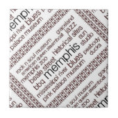 Memphis in Brown Fliese (Vorderseite)