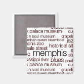 Memphis in Brown Magnet (Vorderseite/Rückseite)
