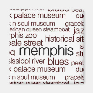 Memphis in Brown Magnet