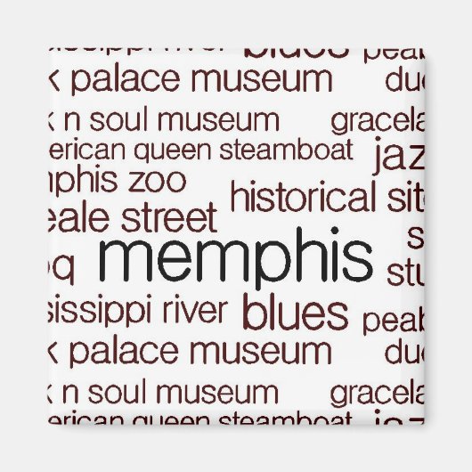 Memphis in Brown Magnet (Vorne)