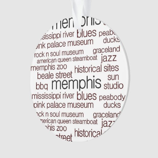 Memphis in Brown Ornament (Vorderseite)
