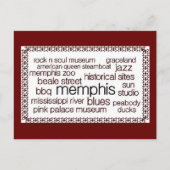 Memphis in Brown Postkarte (Vorderseite)