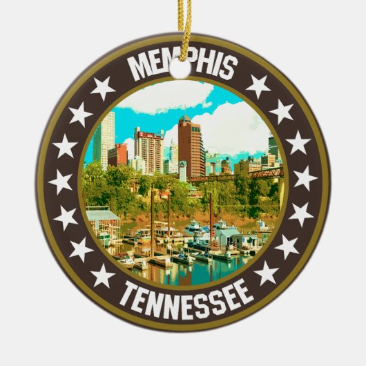 Memphis Keramik Ornament (Vorne)