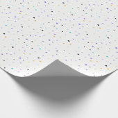 Memphis-Konfetti-Nahtloses Muster Geschenkpapier (Ecke)