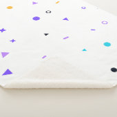 Memphis-Konfetti-Nahtloses Muster Sherpadecke (3/4)