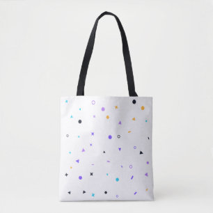 Memphis-Konfetti-Nahtloses Muster Tasche