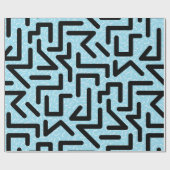 Memphis Labyrinth Geschenkpapier (Flach)