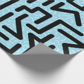 Memphis Labyrinth Geschenkpapier (Ecke)
