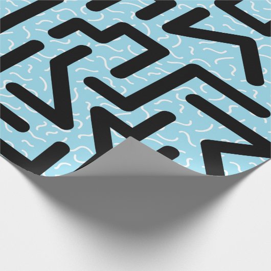 Memphis Labyrinth Geschenkpapier (Ecke)