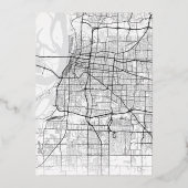 Memphis Liebe Locator | Hochzeitsstichtag speicher Folieneinladung (Rückseite)