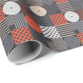 Memphis Magic: Geometrischer Bannerspass Geschenkpapier (Rolleneckpunkt)