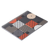 Memphis Magic: Geometrischer Bannerspass Notizblock (Linke Seite)