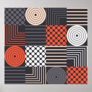 Memphis Magic: Geometrischer Bannerspass Poster