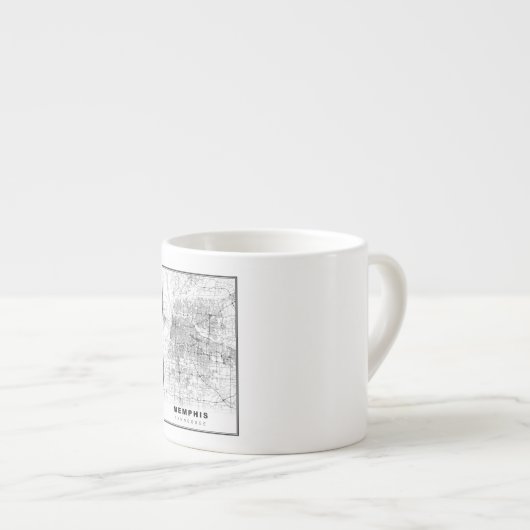 Memphis Map Espressotasse (Vorderseite Rechts)