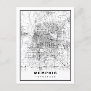 Memphis Map Postkarte