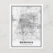 Memphis Map Postkarte (Vorderseite)