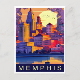 Memphis, Mississippi River, Reisen Postkarte