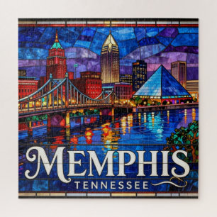 Memphis Mississippi River Stadtlandschaft 🎸 Puzzle