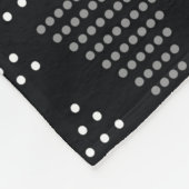 Memphis-Muster mit geometrischer, raster, gestreif Fleecedecke (Ecke)