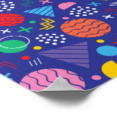 Memphis-Muster Poster (Ecke)