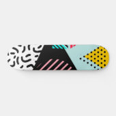 Memphis-Muster Skateboard (Horizontal)