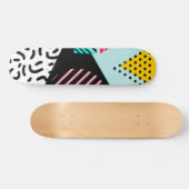 Memphis-Muster Skateboard (Horizontal)