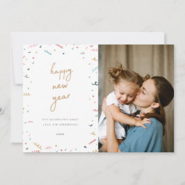 Memphis New Year's Foto Card Feiertagskarte