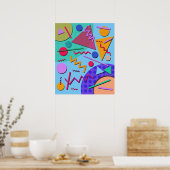 Memphis Nr. 10 Poster (Küche)