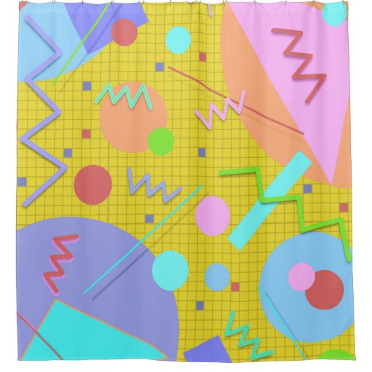 Memphis Nr. 43 Duschvorhang (Vorderseite)